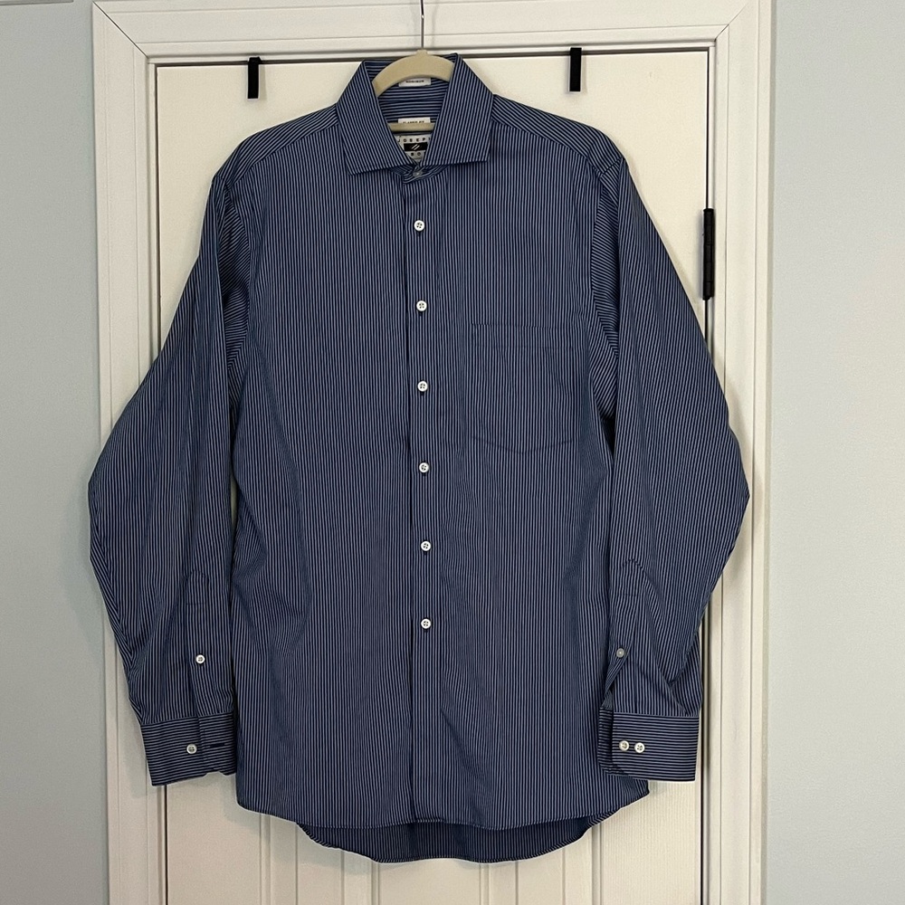 Joseph Abboud | Non-Iron Classic Fit Dress Shirt | Size 15.5, 34/35